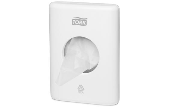 122974 Tork 566000 Holder TORK hygieneposer B5 hvit 